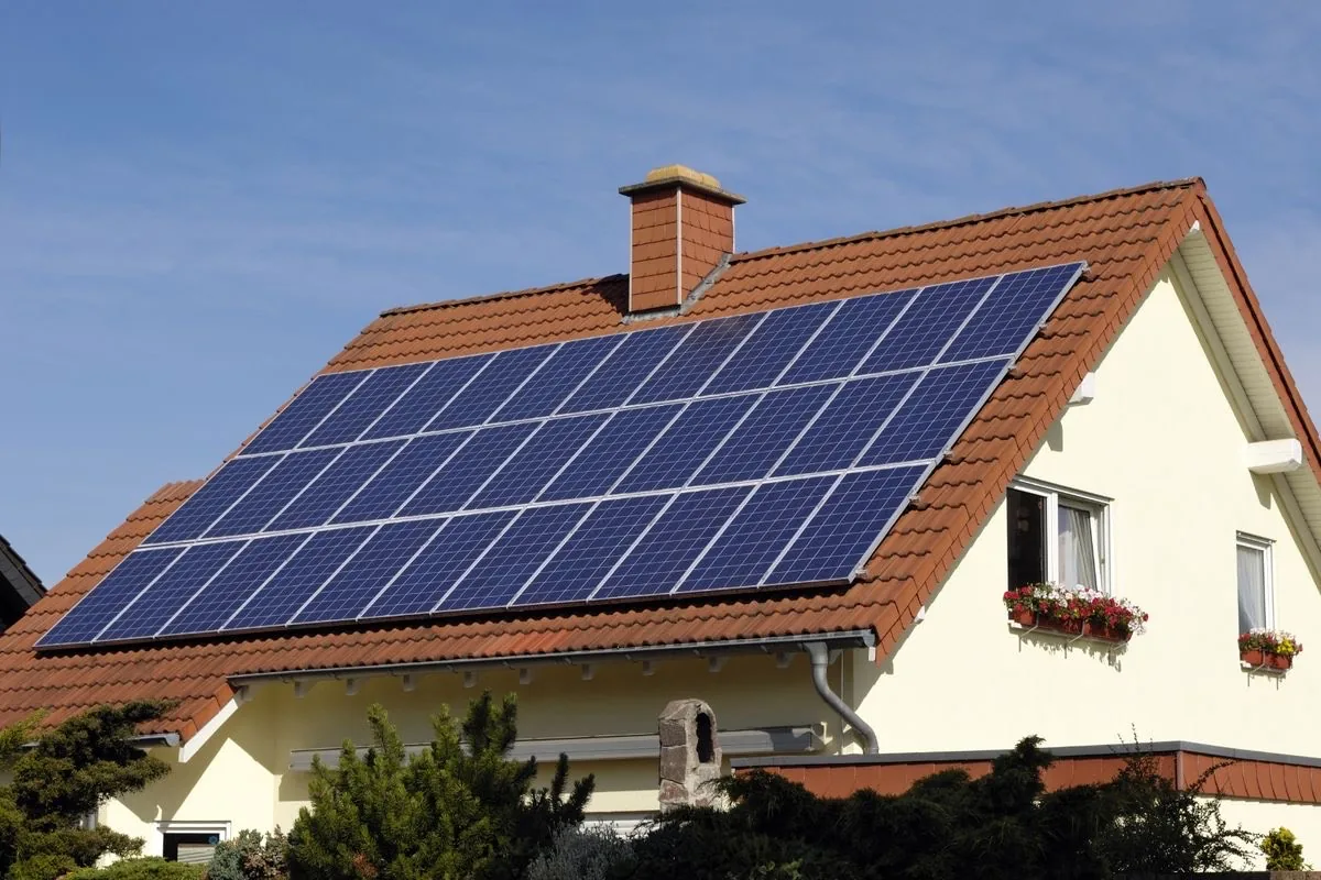 Peoples Carrying solar panels