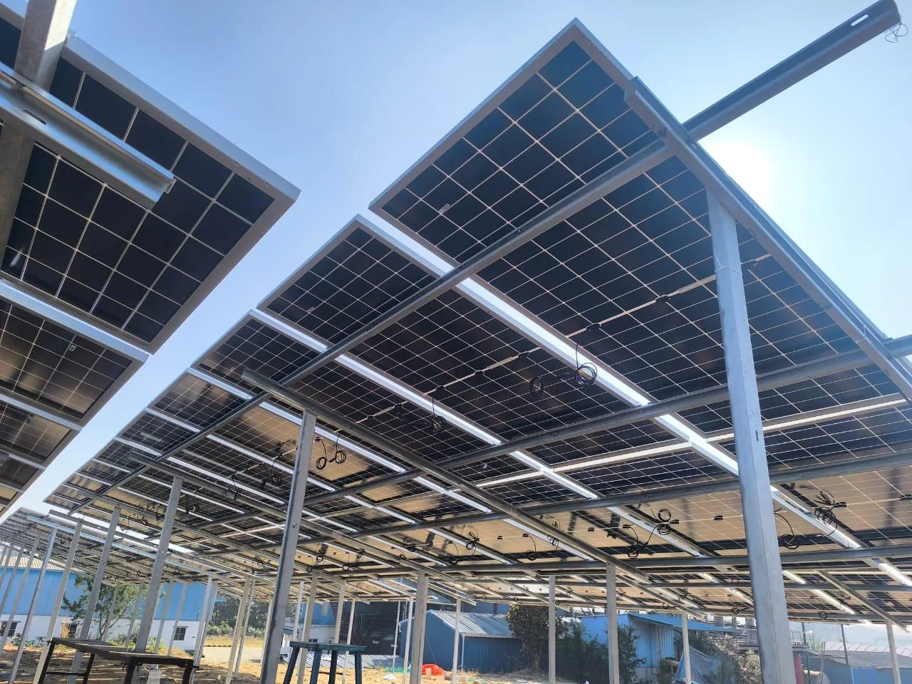 Solar installation at Quadragen Vet Health, Hassan, Karnataka